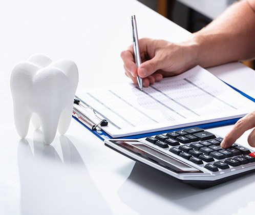 Patient in Lakewood reviewing financing options for teeth whitening