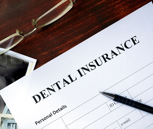 an empty dental insurance claim form
