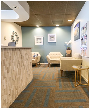 Dental office waiting room in Lakewood